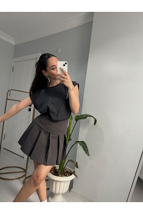 تیشرت طوسی زنانه رگولار RaVe Collection - کد 814454419