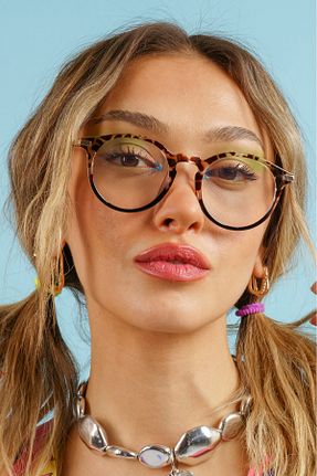 عینک محافظ نور آبی قهوه ای زنانه 58 Corney Design - کد 815373726