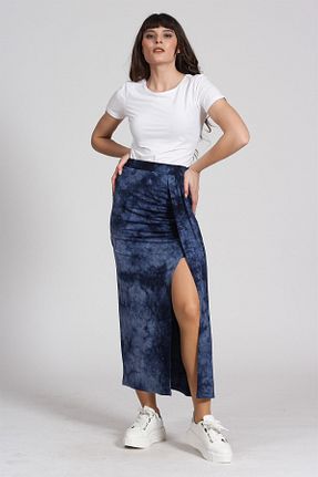 دامن آبی زنانه پارچه Seamoda - کد 343445518