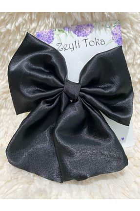 گیره سر مشکی بچه گانه ساتن zeyli toka - کد 823092118