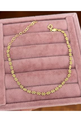خلخال نقره زرد زنانه emy by emel luxury silver jewelry - کد 823138975