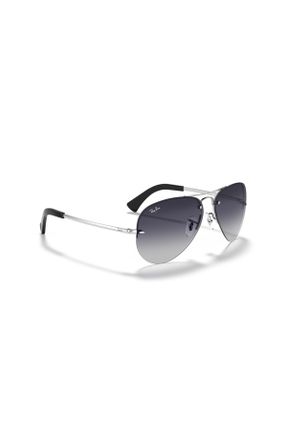 عینک آفتابی سفید زنانه 54 UV400 ترکیبی مات قطره ای کد 731404