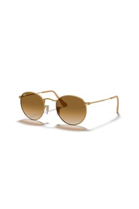 عینک آفتابی طلائی زنانه 50 UV400 فلزی آینه ای هندسی کد 2484696