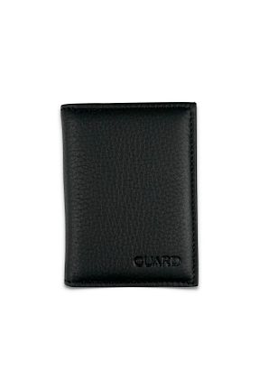 جا کارتی مشکی زنانه چرم خالص GUARD - کد 823313505