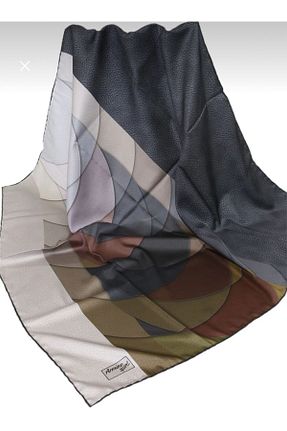 روسری طوسی پلی استر İpek - کد 823296463