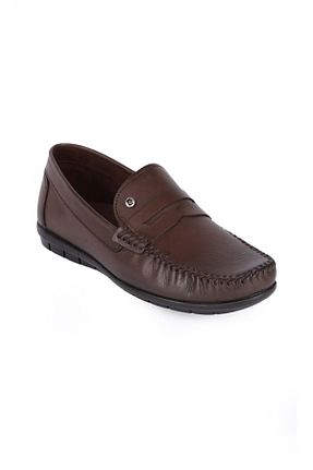کفش کژوال قهوه ای مردانه چرم خالص Pierre Cardin - کد 823535298