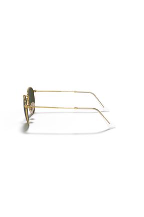 عینک آفتابی سفید مردانه 53 UV400 فلزی مات گرد کد 1063213