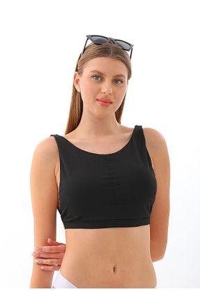 بالاتنه بیکینی مشکی زنانه گلدار segiza - کد 823434411