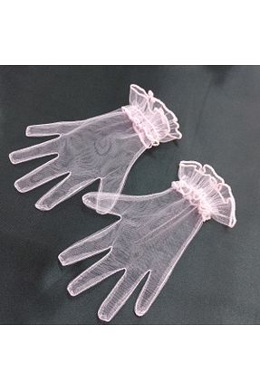 دستکش صورتی بچه گانه پلی استر es moda shop - کد 823523835
