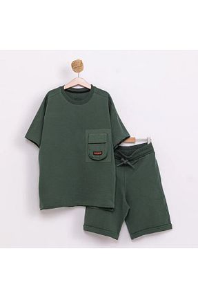 ست بالاتنه و پائین تنه خاکی بچه گانه تریکو Ruhat Kids - کد 823515079
