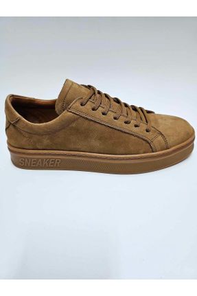 کفش کژوال قهوه ای مردانه چرم طبیعی پاشنه کوتاه ( 4 - 1 cm ) پاشنه ساده کد 823537504