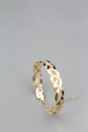 دستبند جواهر طلائی زنانه کد 450836158
