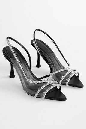 کفش پاشنه بلند کلاسیک مشکی زنانه چرم مصنوعی Shoeberry - کد 823259883