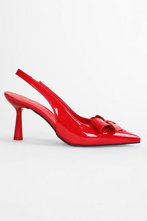 کفش استایلیتو قرمز پاشنه ضخیم Shoeberry - کد 823267390