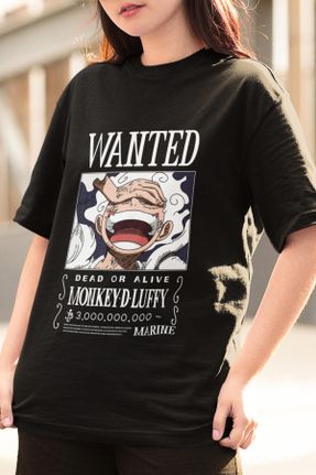 تی شرت مشکی زنانه رگولار یقه خدمه پنبه (نخی) تکی کد 666130057