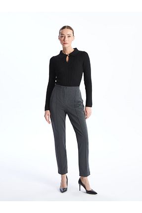 شلوار طوسی زنانه الاستین LC Waikiki - کد 823519551