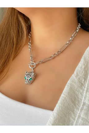 گردنبند جواهر زنانه برنجی TAKİŞKO - کد 823532010