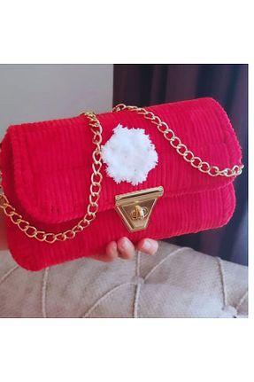 کیف دوشی قرمز زنانه پارچه ای Portanda - کد 822729060