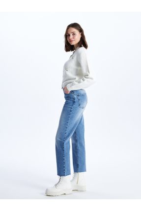 شلوار جین آبی زنانه استاندارد کد 823594066