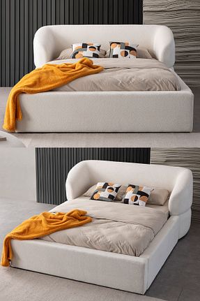 چارچوب تخت بژ چوب Eymense - کد 823637575