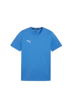 تی شرت آبی مردانه رگولار یقه گرد تکی کد 823647006