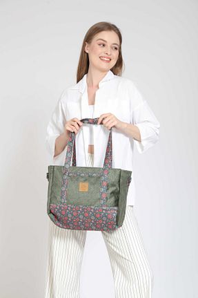 کیف دوشی خاکی زنانه پنبه پلی استر Street Bag - کد 823895602