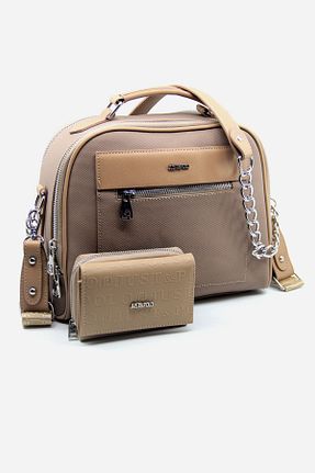 کیف دوشی قهوه ای زنانه چرم مصنوعی Just Polo - کد 744349955