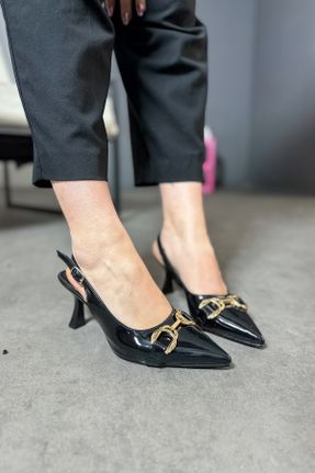 کفش پاشنه بلند کلاسیک مشکی زنانه پاشنه نازک پاشنه متوسط ( 5 - 9 cm ) کد 823949977