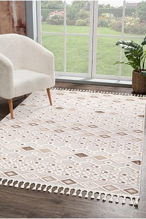 فرش قهوه ای آنتی باکتریال SARI EV CONCEPT - کد 824029506