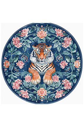 فرش آبی قابل شستشو Rugs Modern Halı - کد 824034242