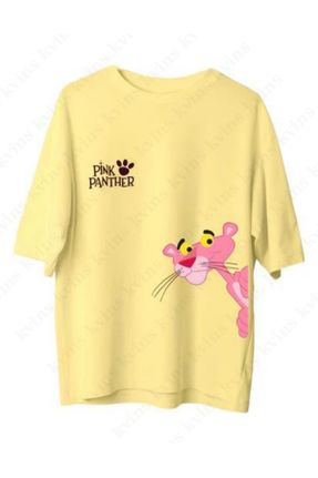 تی شرت زرد زنانه اورسایز یقه گرد کد 824036933