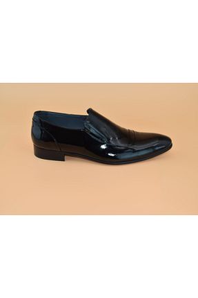 کفش کلاسیک مشکی مردانه چرم خالص TUNCZEVK - کد 113225049
