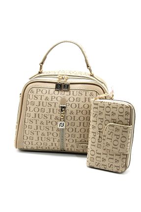 کیف دوشی قهوه ای زنانه چرم مصنوعی Just Polo - کد 71997570