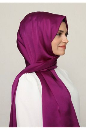 روسری بنفش پنبه پلی استر ALLURİNG - کد 114817456