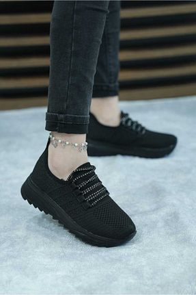 کفش اسنیکر مشکی زنانه بند دار Nubbock - کد 823694629