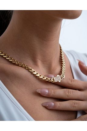 گردنبند طلا زرد زنانه 14 عیار Ayyıldız Kuyumculuk - کد 823653069