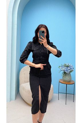 لباس مشکی زنانه بافتنی şems fashion - کد 823681253