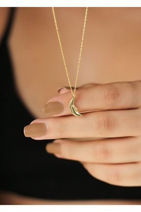 گردنبند نقره طلائی زنانه 925 عیار MEKS JEWELS - کد 823692170