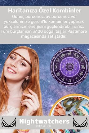 دستبند جواهر قهوه ای زنانه سنگ طبیعی Nightwatchers - کد 823805904
