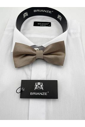 کراوات بژ مردانه میکروفیبر Brianze - کد 823889935