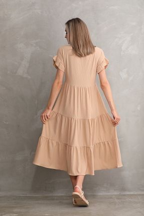 لباس بارداری بژ زنانه بافتنی Miss Dünya Lissa - کد 823958552