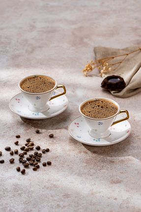 فنجان قهوه سفید 2 نفره Emsan - کد 824041650