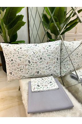 ست ملحفه تکنفره طوسی پنبه ای Özcan Ev Tekstil - کد 523059584