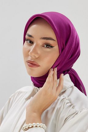 روسری سرمه ای شیفون Silk Home - کد 823604399