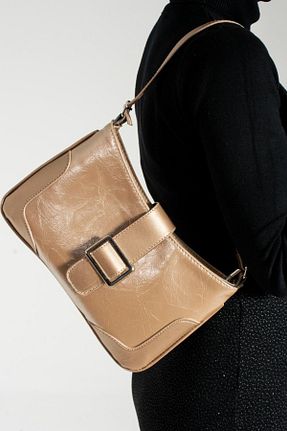 کیف دوشی طلائی زنانه NBİBAGS - کد 813677028
