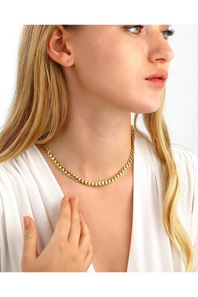 گردنبند نقره طلائی زنانه 925 عیار MEKS JEWELS - کد 823675099