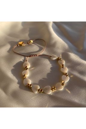 دستبند جواهر طلائی زنانه سنگی کد 673776836