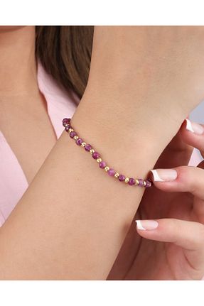 دستبند نقره طلائی زنانه 925 عیار MEKS JEWELS - کد 823715879