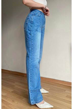 شلوار جین آبی زنانه پاچه پهن Butik - کد 823883910
