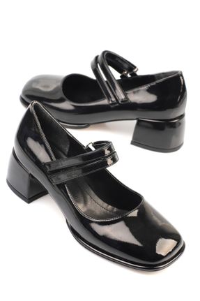 کفش پاشنه بلند کلاسیک مشکی زنانه پاشنه ضخیم پاشنه متوسط ( 5 - 9 cm ) کد 762035391
